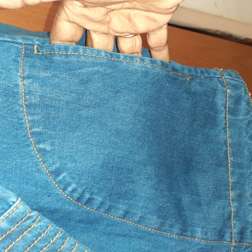 Free People  Denim Top - Picture 4 of 7